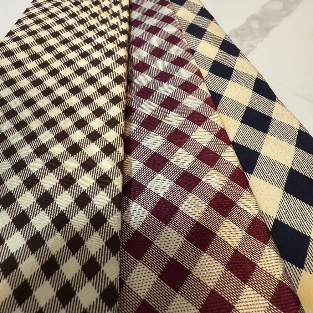 Set of 3 Polo by Ralph Lauren Silk Check Ties - Picture 6 of 8